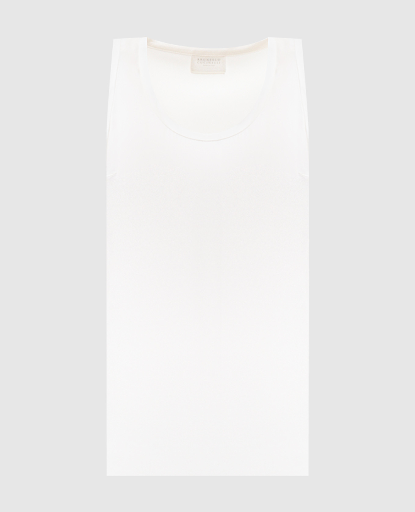 

Ivory silk top Brunello Cucinelli, Beige