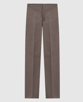 Twinset Brown patterned pants 262TP2635