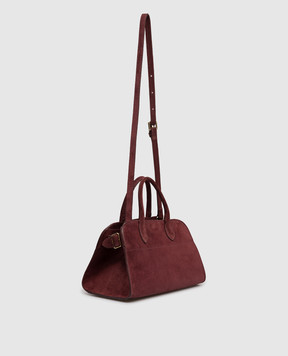 Babe Pay Pls Burgundy suede bag 6244