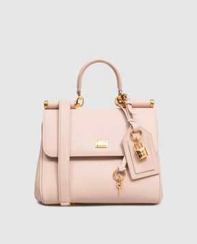 Dolce&Gabbana Pink leather bag My Sicily BB7781B7321