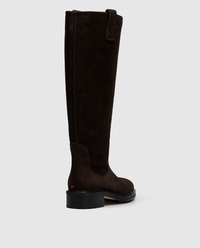 Aeyde Brown suede Henry boots KB0241003003226
