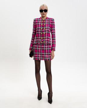 Balmain Pink tweed jacket GF1SM509CG42