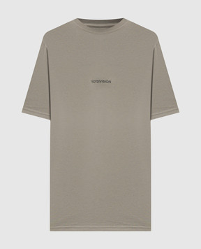 Riotdivision Khaki T-shirt with logo RDBLNKTS2