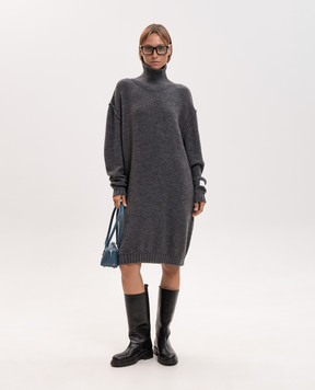 Maison Margiela MM6 Gray alpaca wool dress S52DG0046M13289