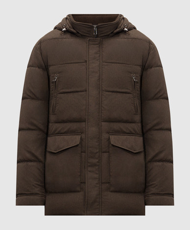 Braune Daunenjacke