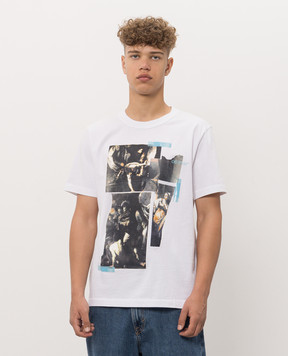 Off-White Tape Mercy white T-shirt with print 44MAA16MF26J00I