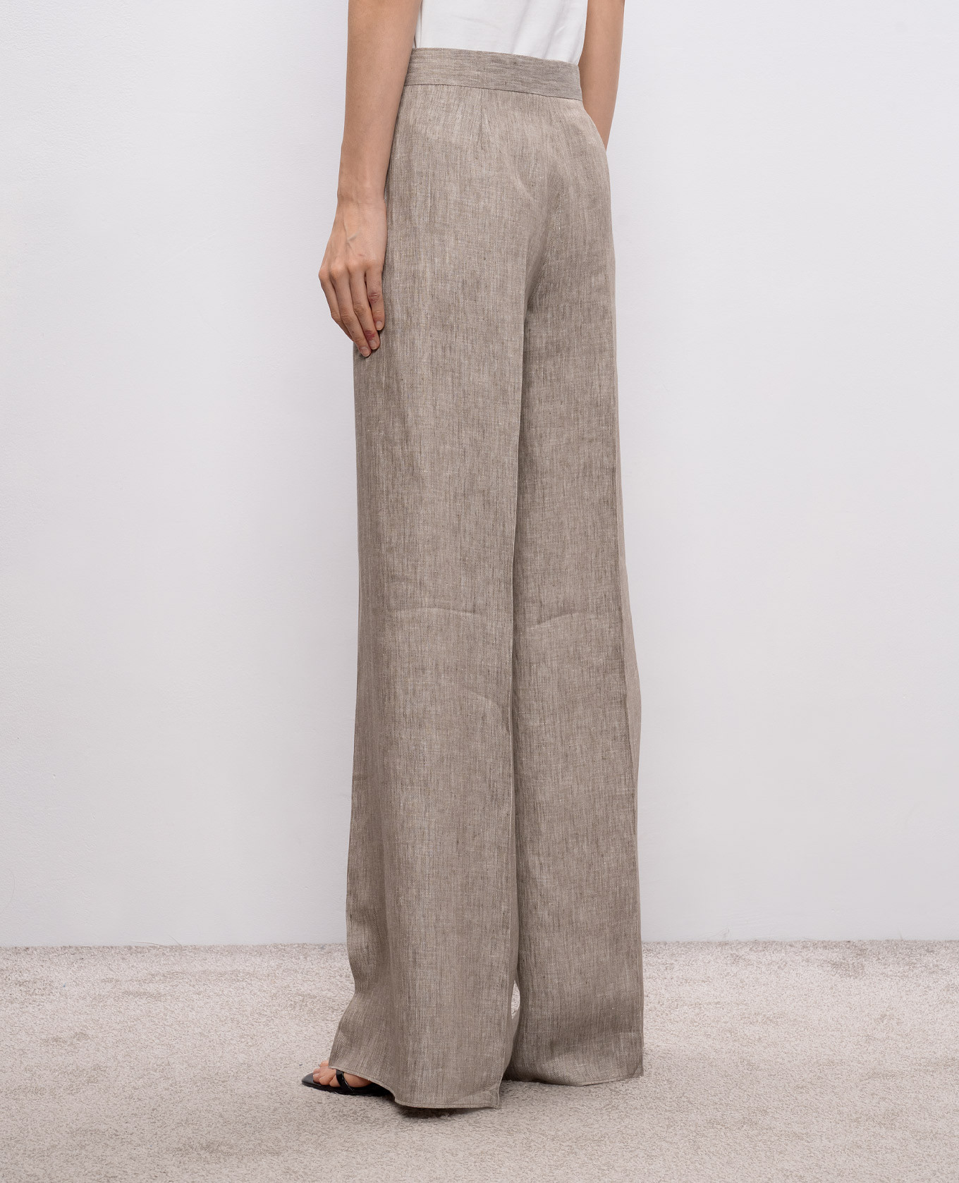 

Beige DESERTO linen pants Max Mara