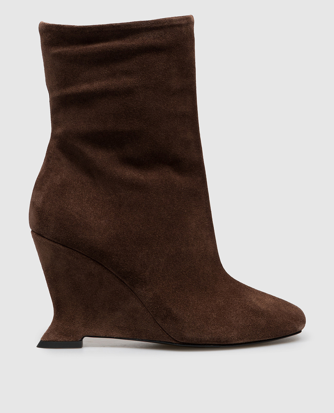 Brown suede ankle boots Balmain