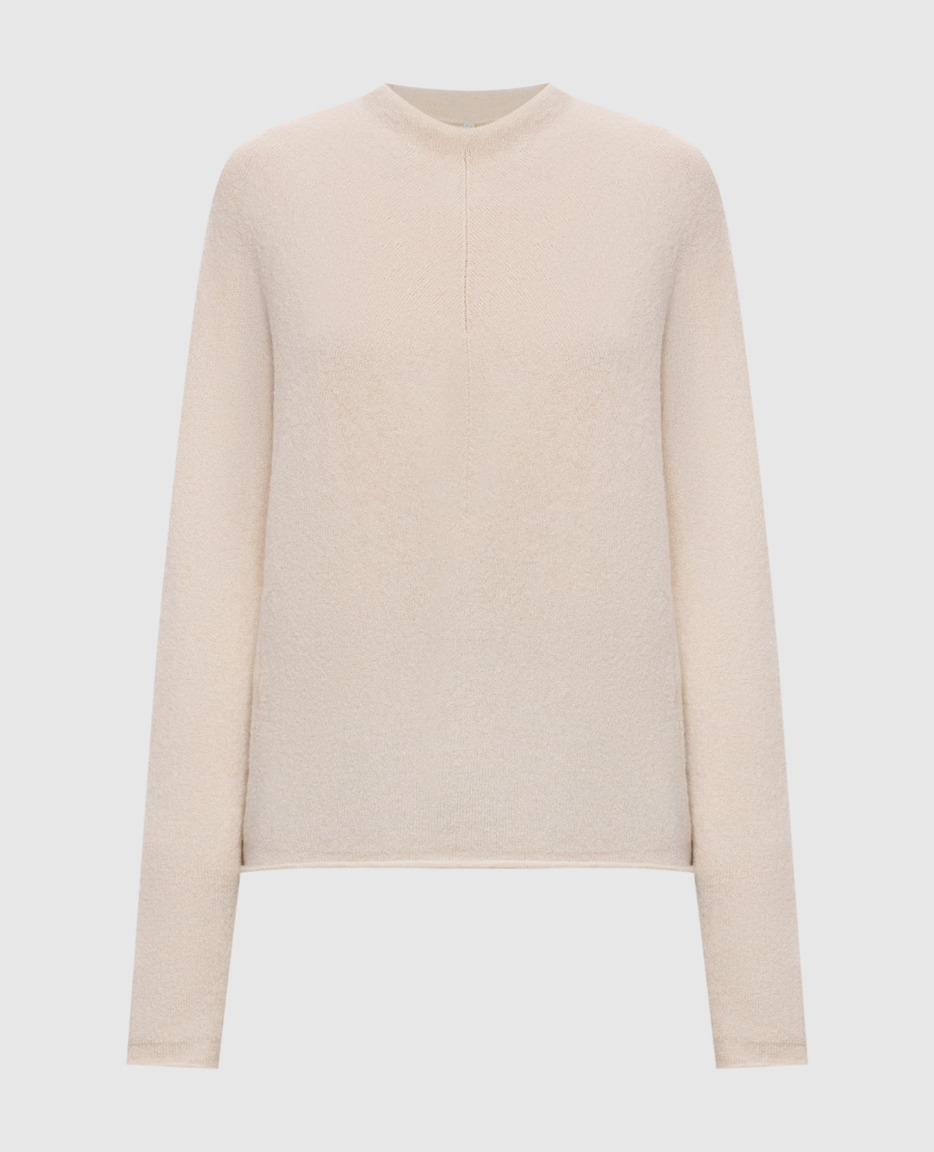 Ivory cashmere and silk sweater
