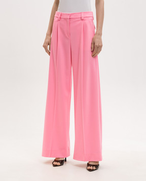 David Koma Pink wool pants SS26DK04TR