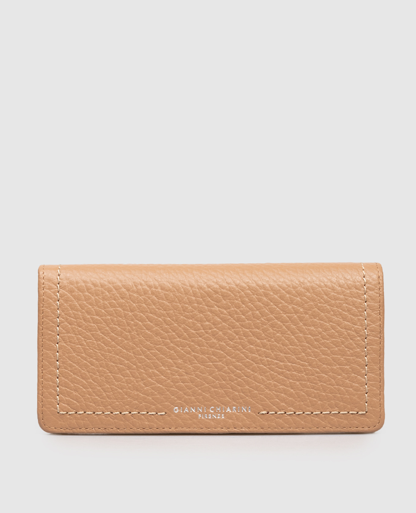 

Beige leather wallet with logo Gianni Chiarini