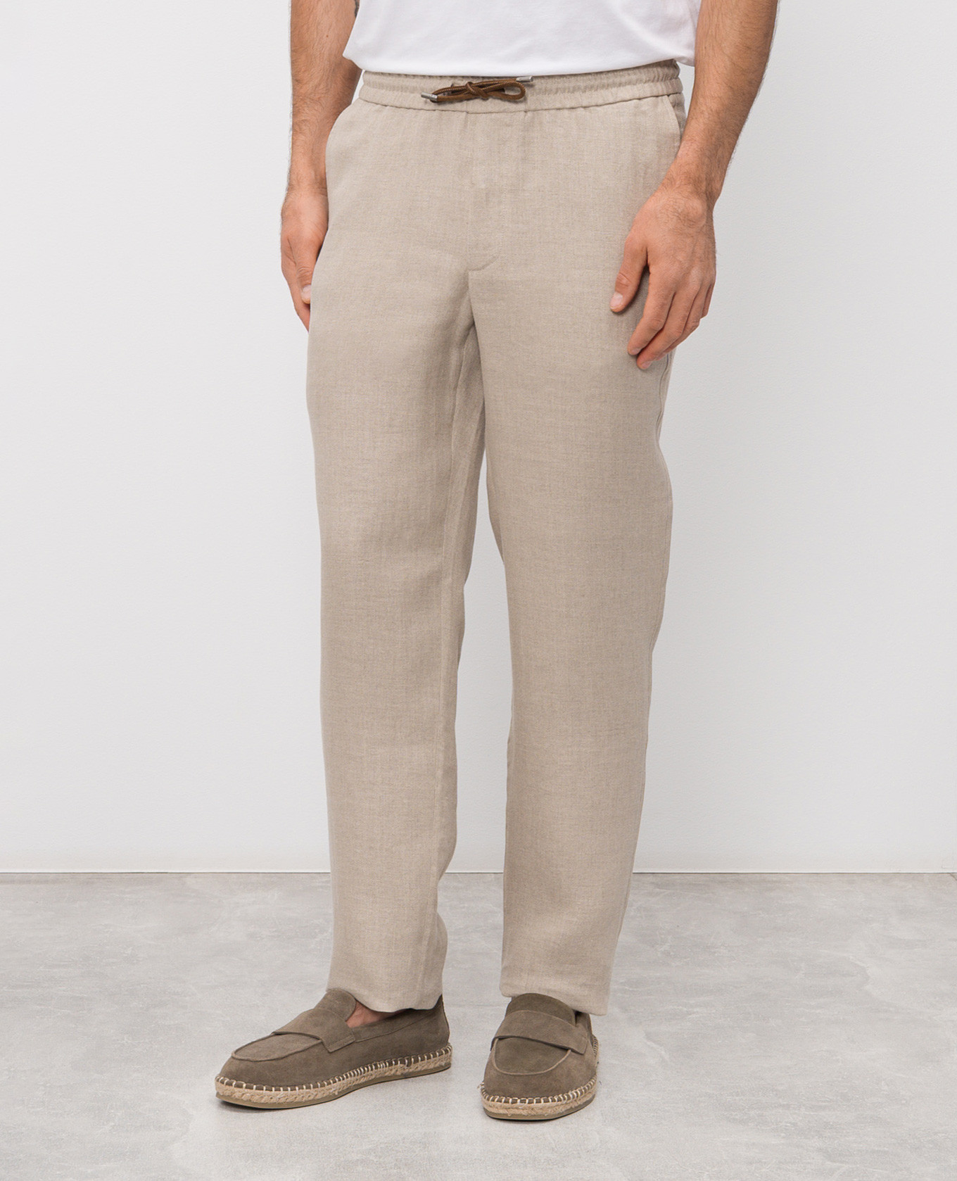 

Beige linen pants Sease