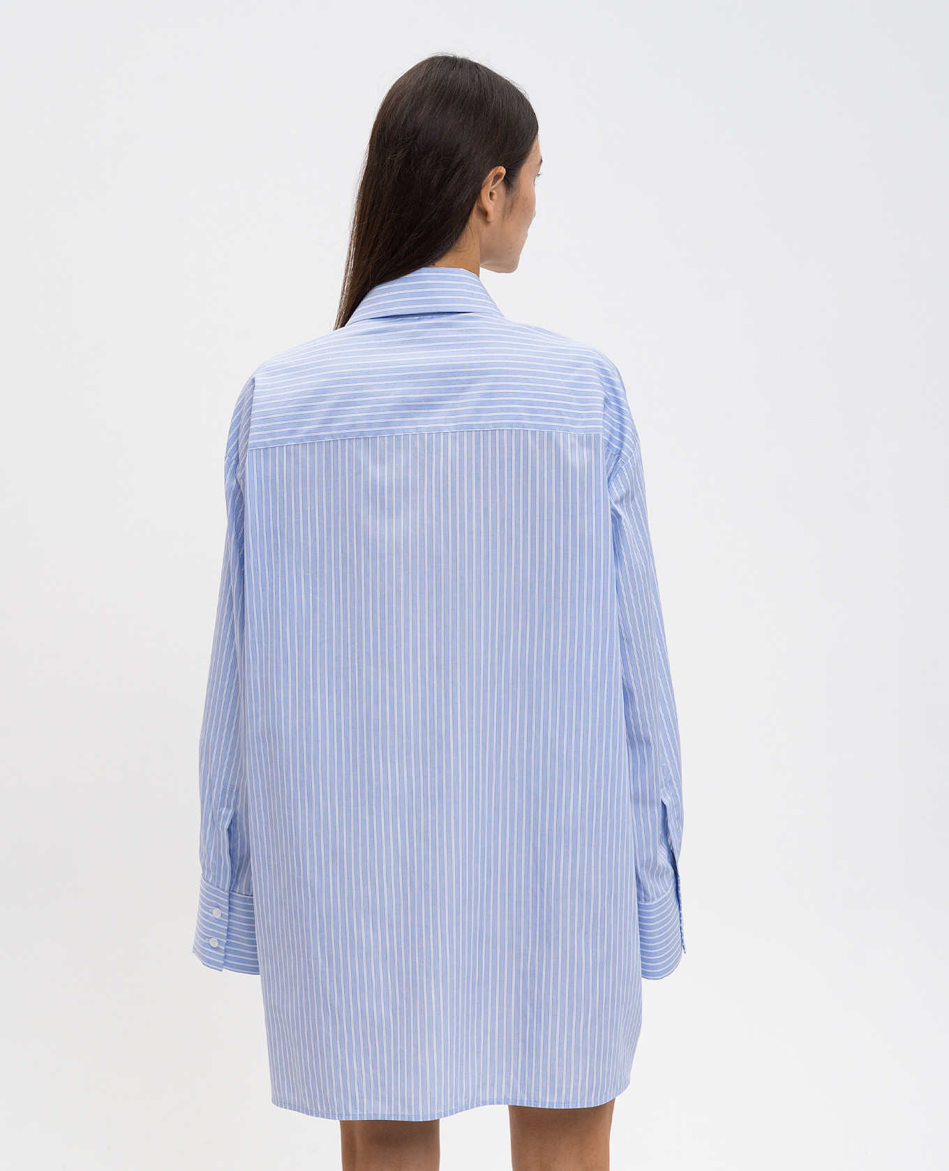 

Blue striped shirt dress Off-White, Light blue