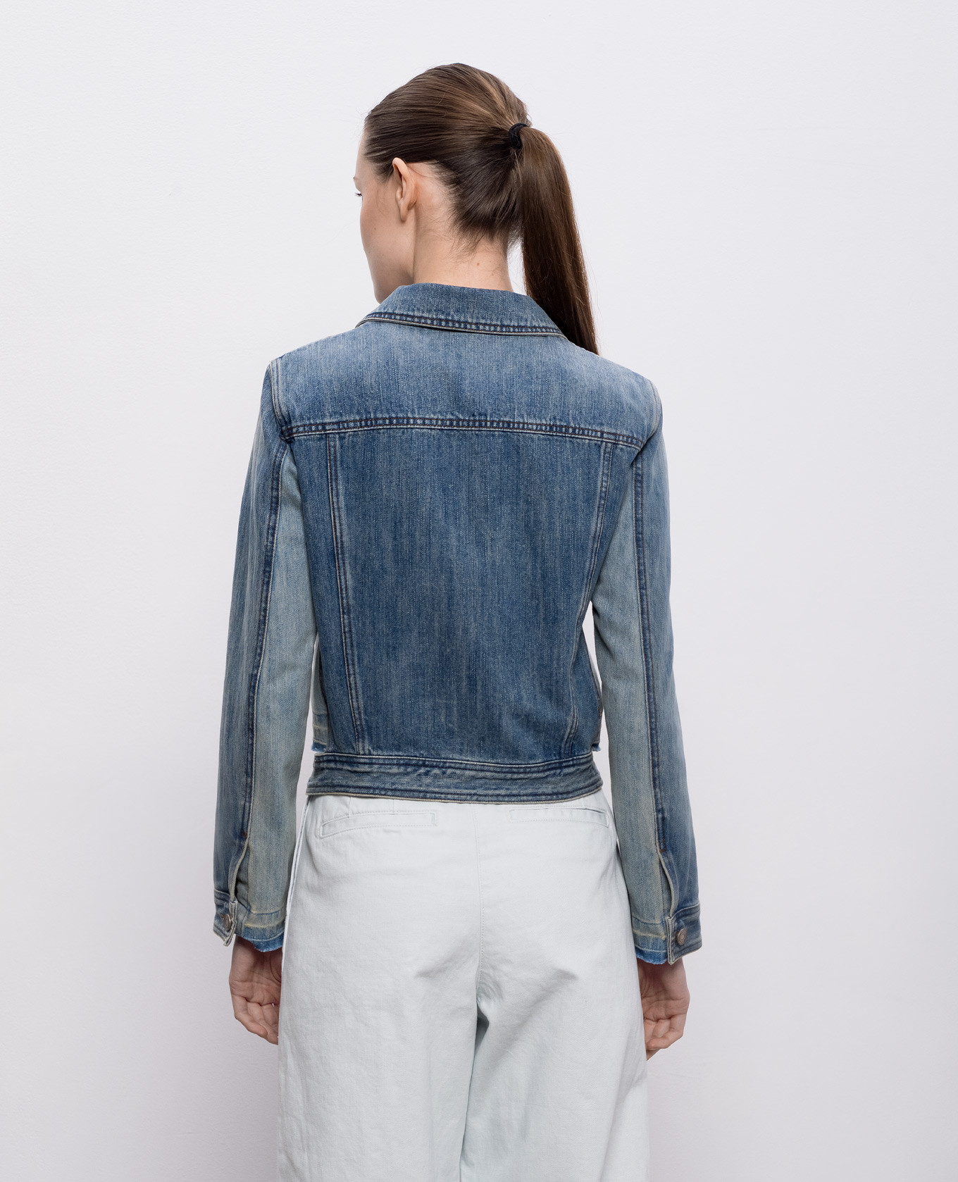 Blue denim jacket with vintage effect Juun.j 4