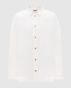 Balmain White denim shirt GH1HC150DG14