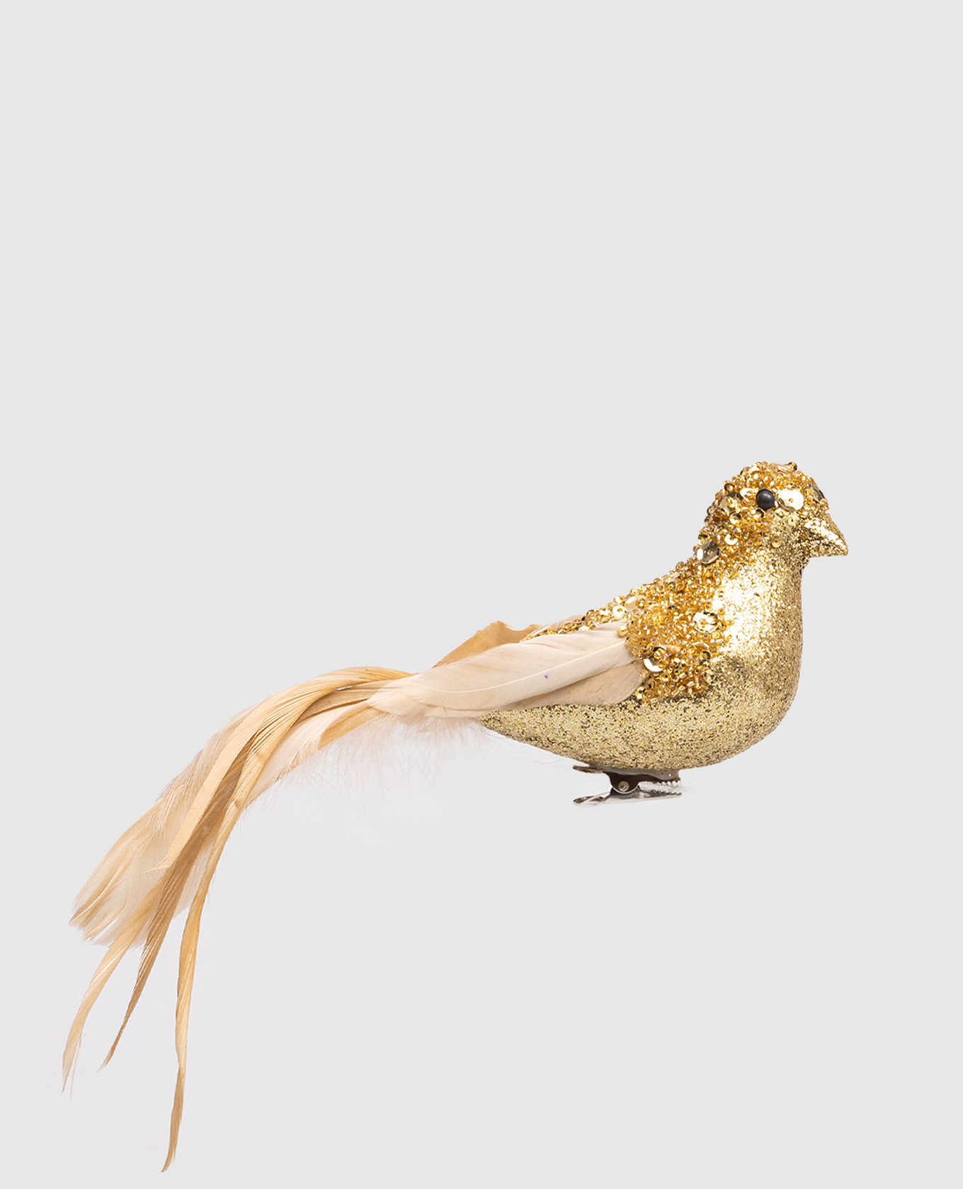 

Christmas tree toy Bird Shishi, Golden