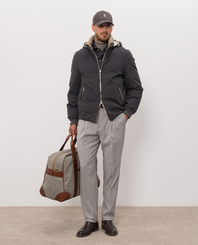 Brunello Cucinelli Gray wool pants MH2443030F
