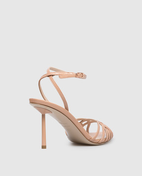 Le Silla Beige patent leather sandals BELLA 6642A080L3PPGSL