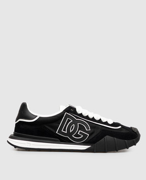 Dolce&Gabbana DG Athletic black combination sneakers CS2384A0864