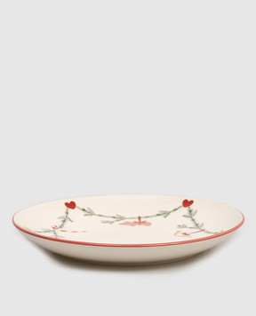 BloomingvilleMINI Beige Christmas dinner plate 82062303