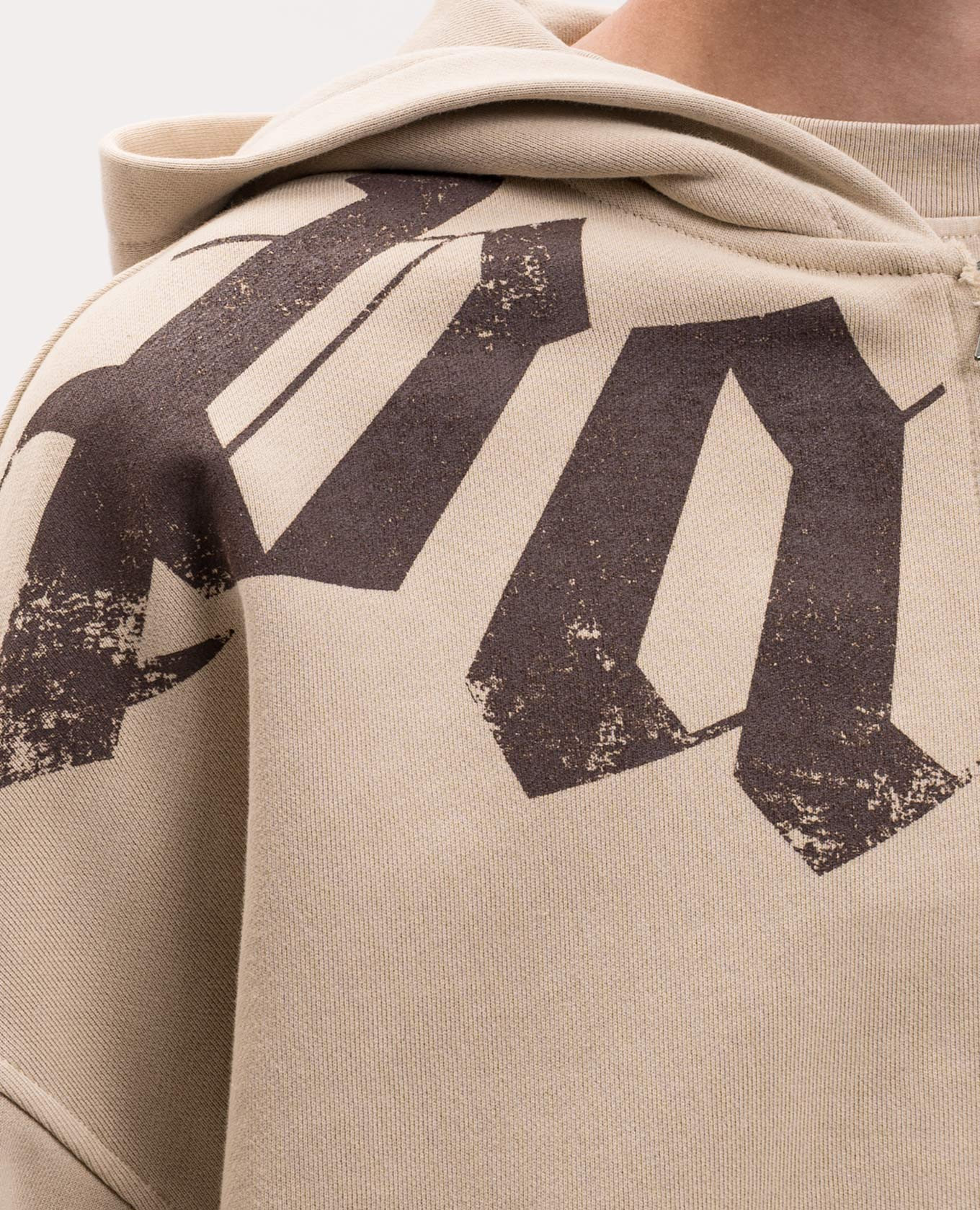 

Beige sports jacket with logo print Palm Angels