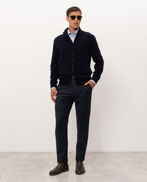 Canali Blue wool pants AR03472V91675