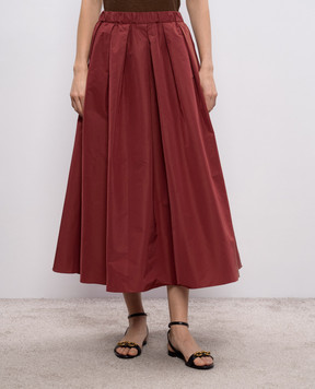Max Mara Weekend FORMICA midi skirt in marsala color WKDFORMICA