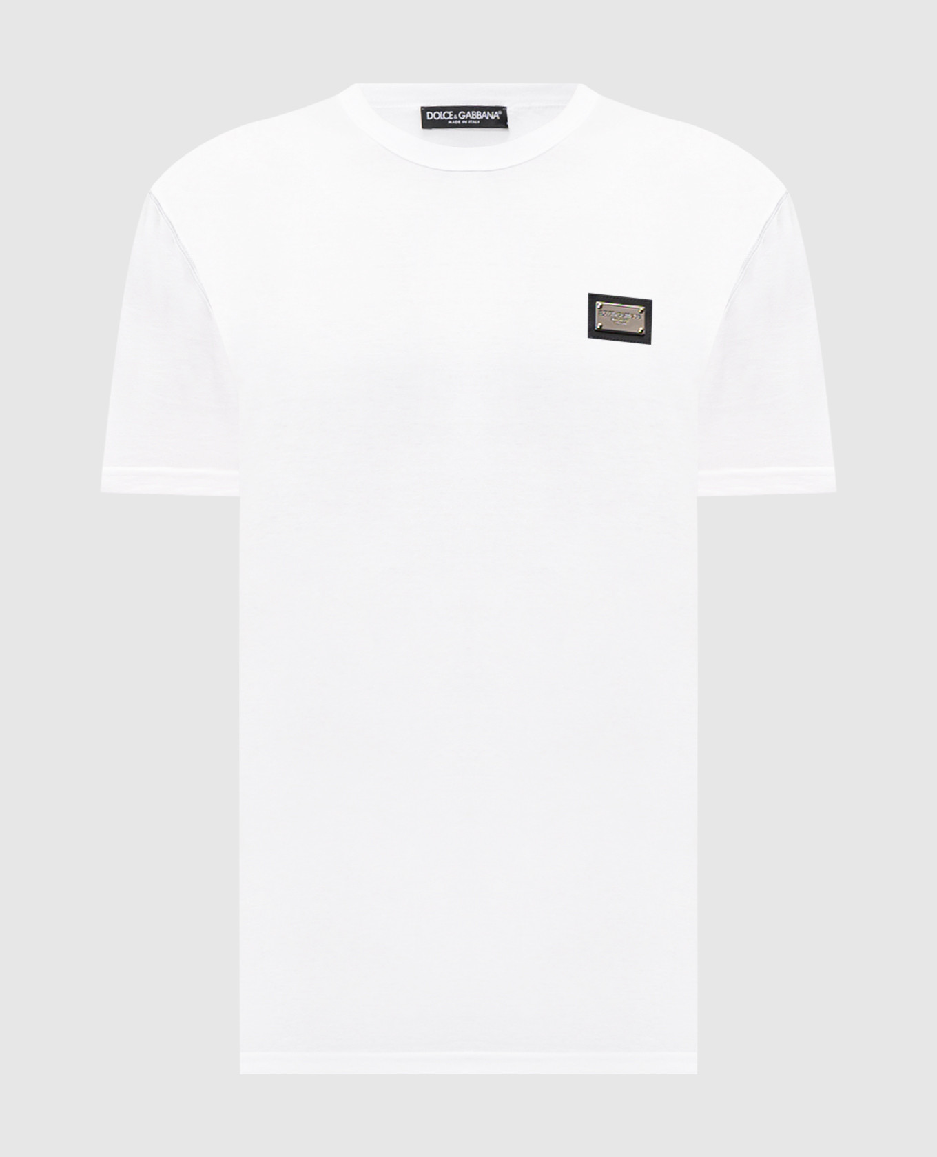 White T-shirt with logo patch