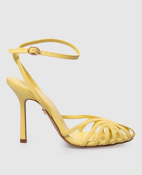 Babe Pay Pls Yellow leather sandals 210906KO