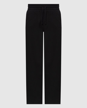 Balmain Black sweatpants with logo embroidery HH1PQ439BD59