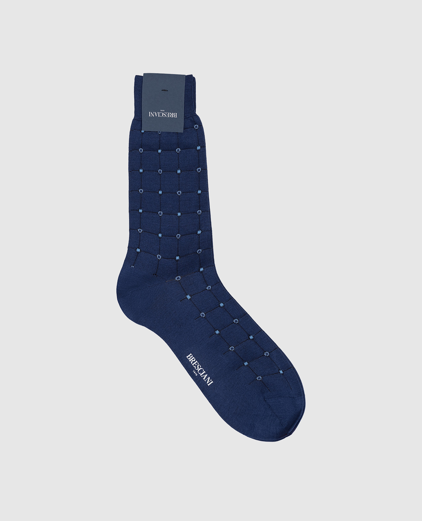 

Blue checked socks Bresciani