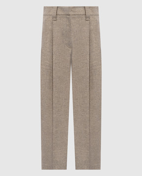 Brunello Cucinelli Beige wool pants MD011P9368