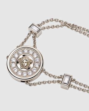 Versace Silver Medusa bracelet with crystals 10275411A00621