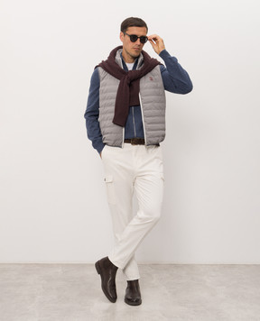 Brunello Cucinelli Blue cashmere cardigan M2200106
