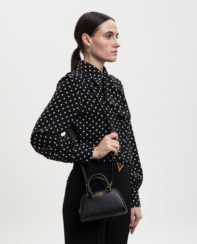 Valentino Black VLogo Signature Leather Mini Bag 8W2P0AX7SNP
