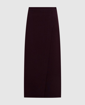 Twinset Burgundy midi skirt 262TF2015