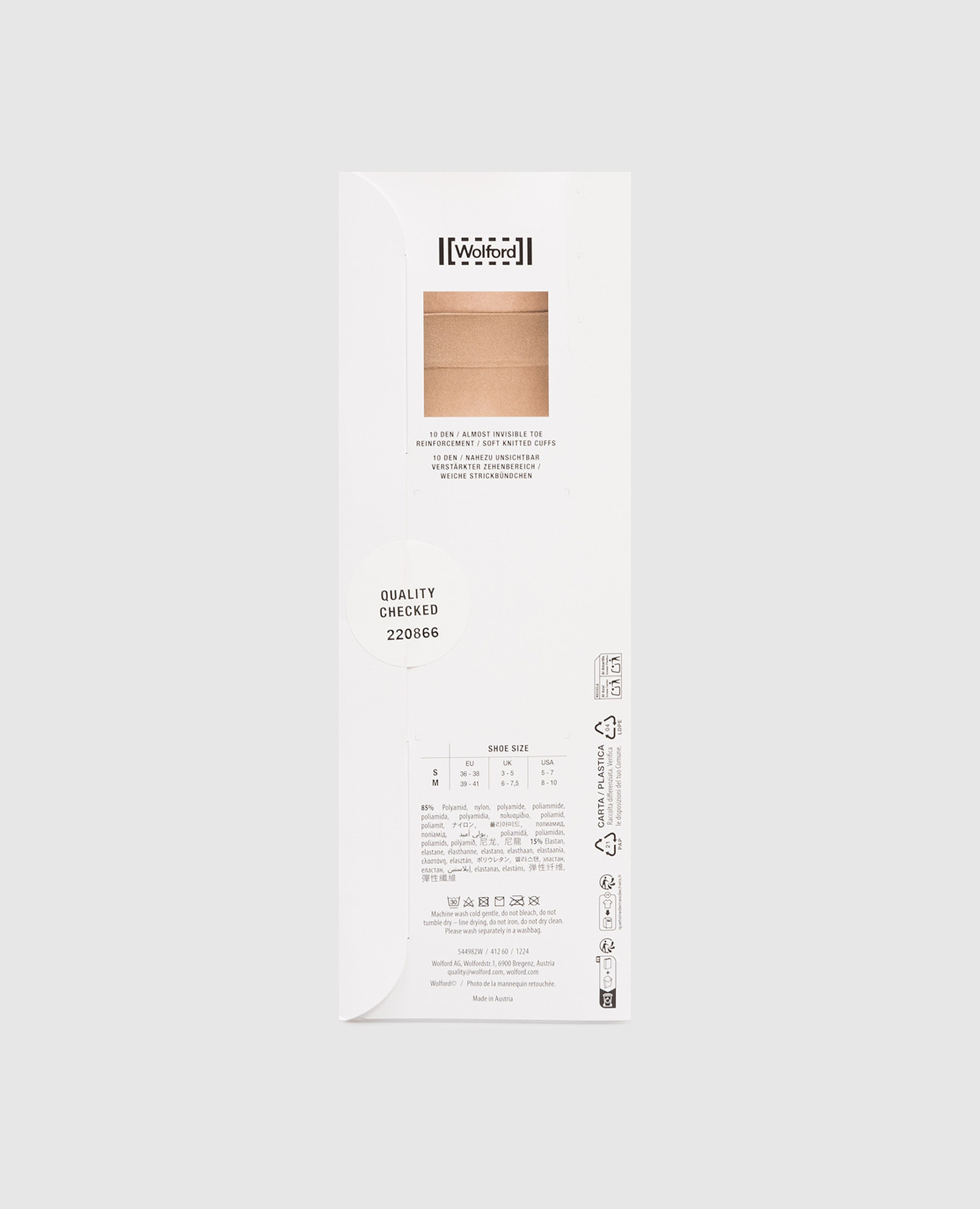 

Black socks INDIVIDUAL 10 den Wolford