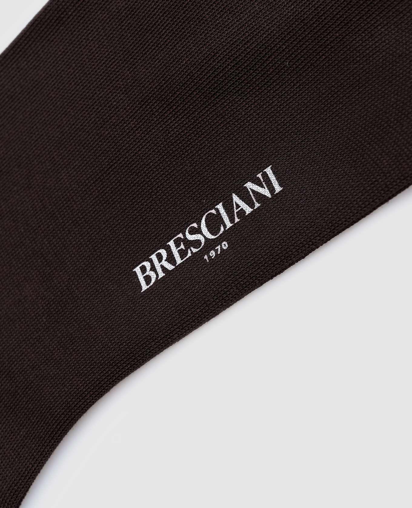 

Brown socks with silk Bresciani