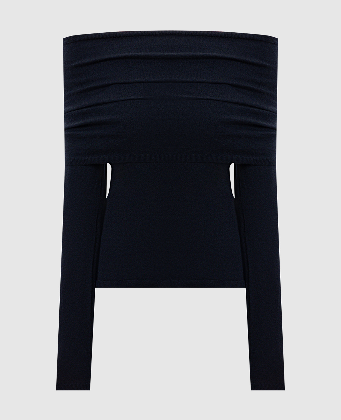 MXMFARETRA blue cashmere sweater with open shoulders Max Mara