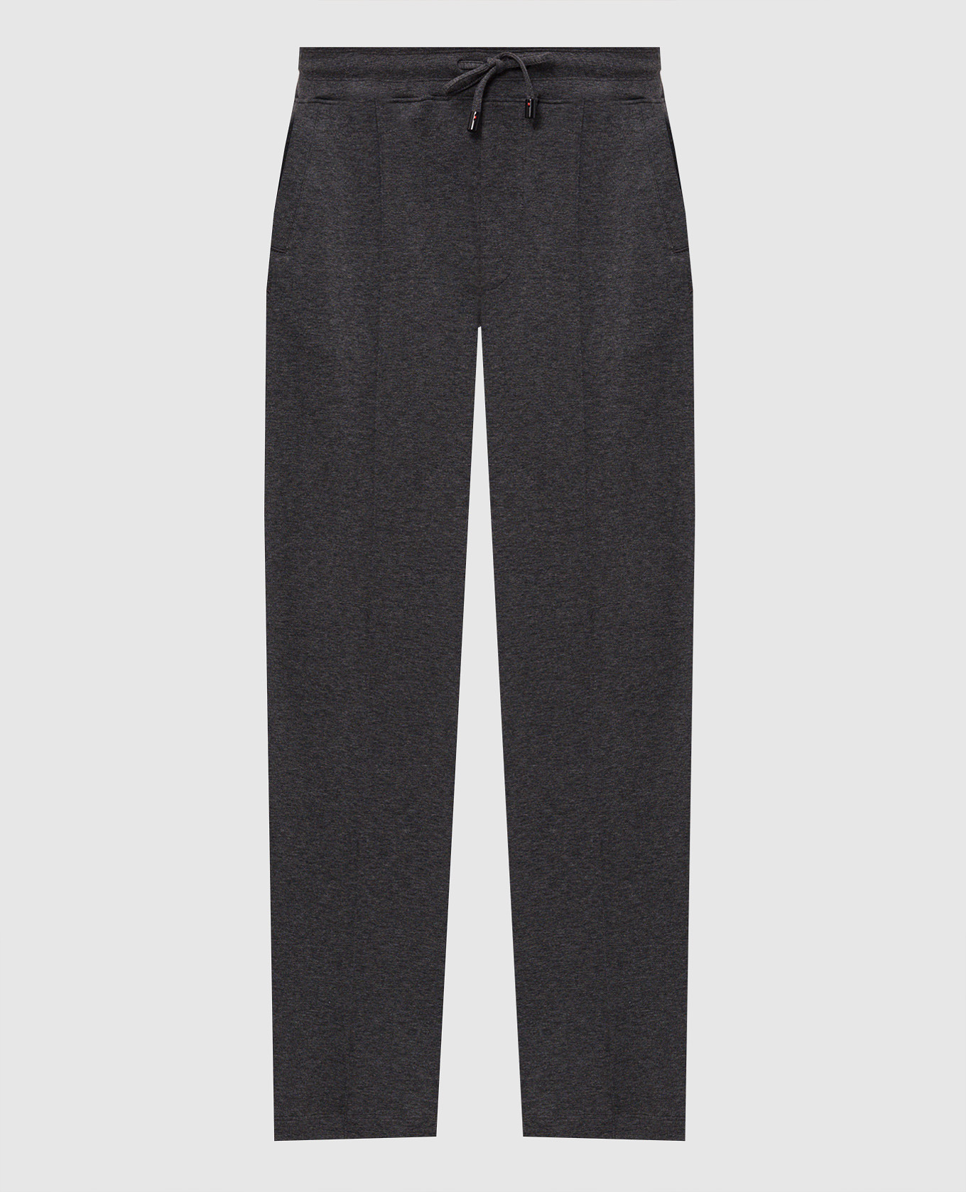 

Grey sweatpants with embroidered logo ISAIA