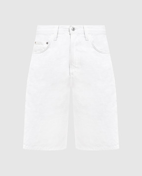 CITIZENS OF HUMANITY Court white denim Bermuda shorts 22821248