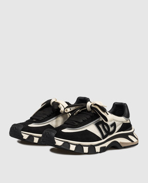 Dolce&Gabbana Black Country Road combo sneakers with monogram patch CS2403A0205
