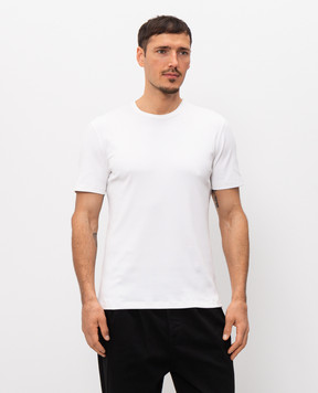 Brunello Cucinelli White ribbed T-shirt MR8301336