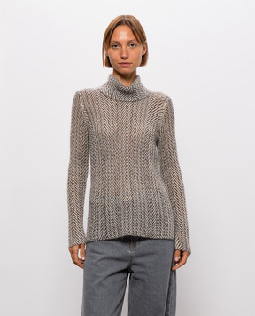 Twinset Beige sweater with wool 262TT3401