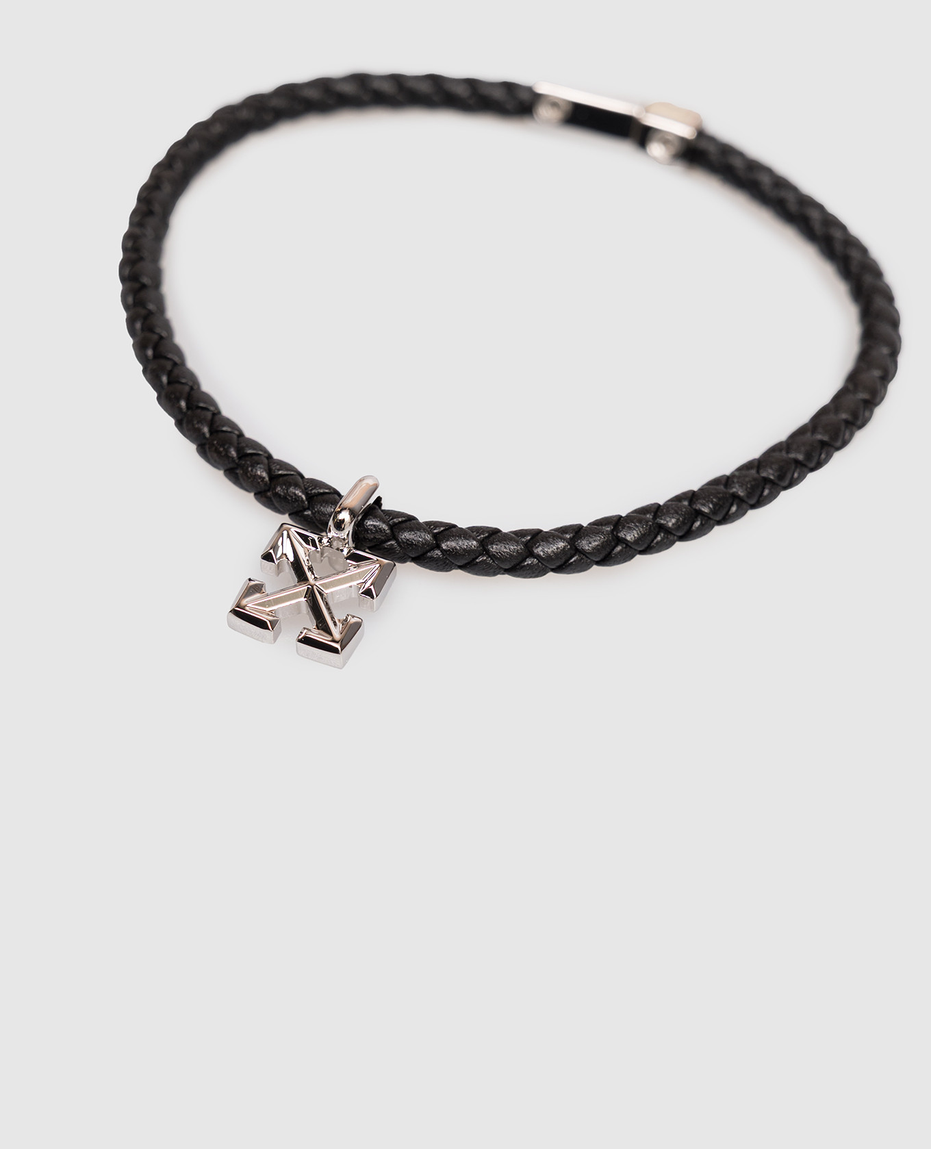 

Black leather bracelet with Arrow pendant Off-White