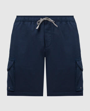 Brunello Cucinelli Blue cargo shorts M252DU0025