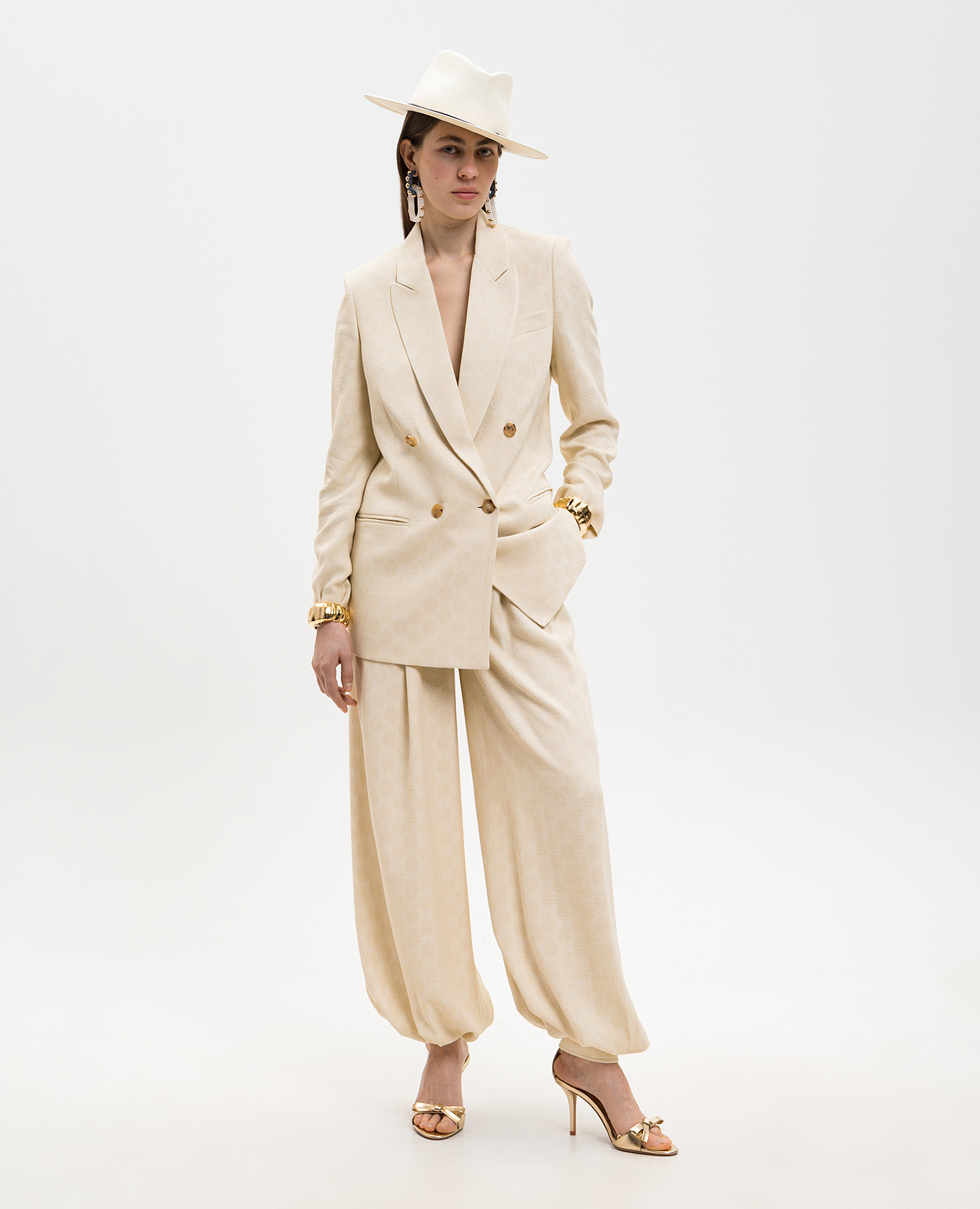 

Beige pants with cuffs Etro