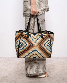 Gianni Chiarini Marcella woven logo tote bag BS6850COMMESIR