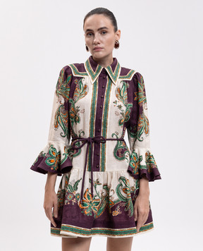 Alemais Ruthie linen shirt dress 7653D