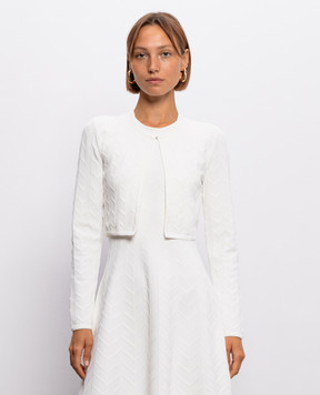 Herve Leger Ellis white cardigan 46DZZ6575972